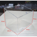 New arrival large clear custom acrylic box with Slanted cover for bulk food dispenser